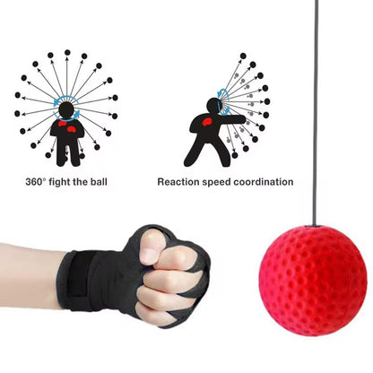  Pelota de Boxeo con Arnés para Cabeza – Entrenamiento de Reflejos, Velocidad y Coordinación | Envío Gratis
