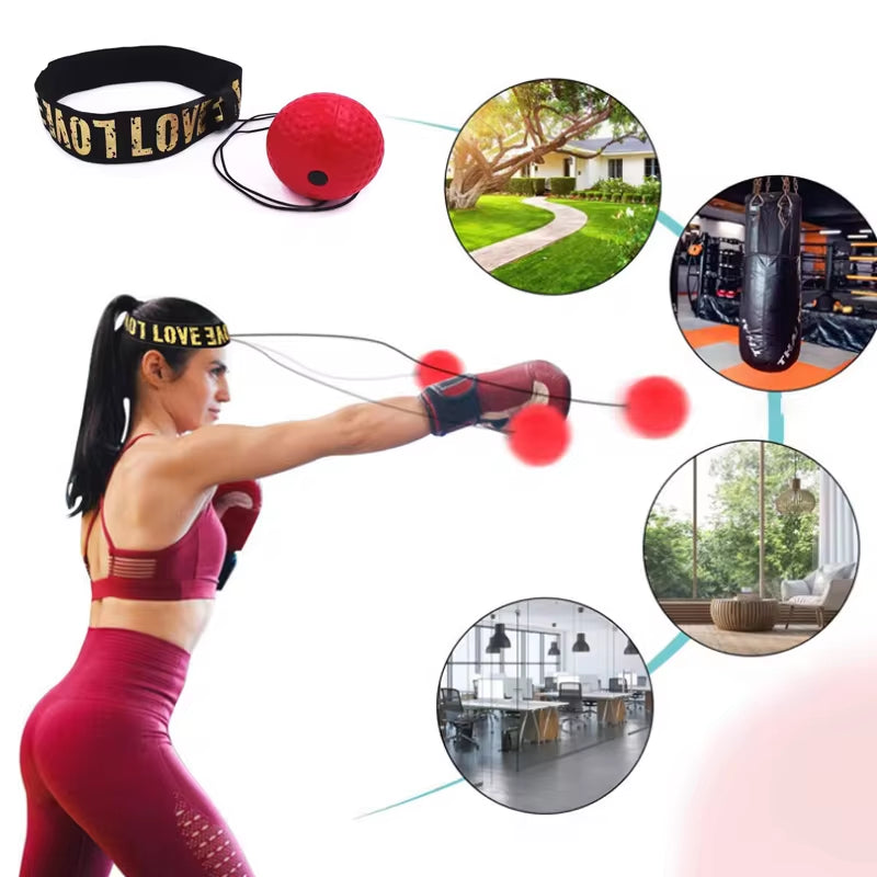  Pelota de Boxeo con Arnés para Cabeza – Entrenamiento de Reflejos, Velocidad y Coordinación | Envío Gratis