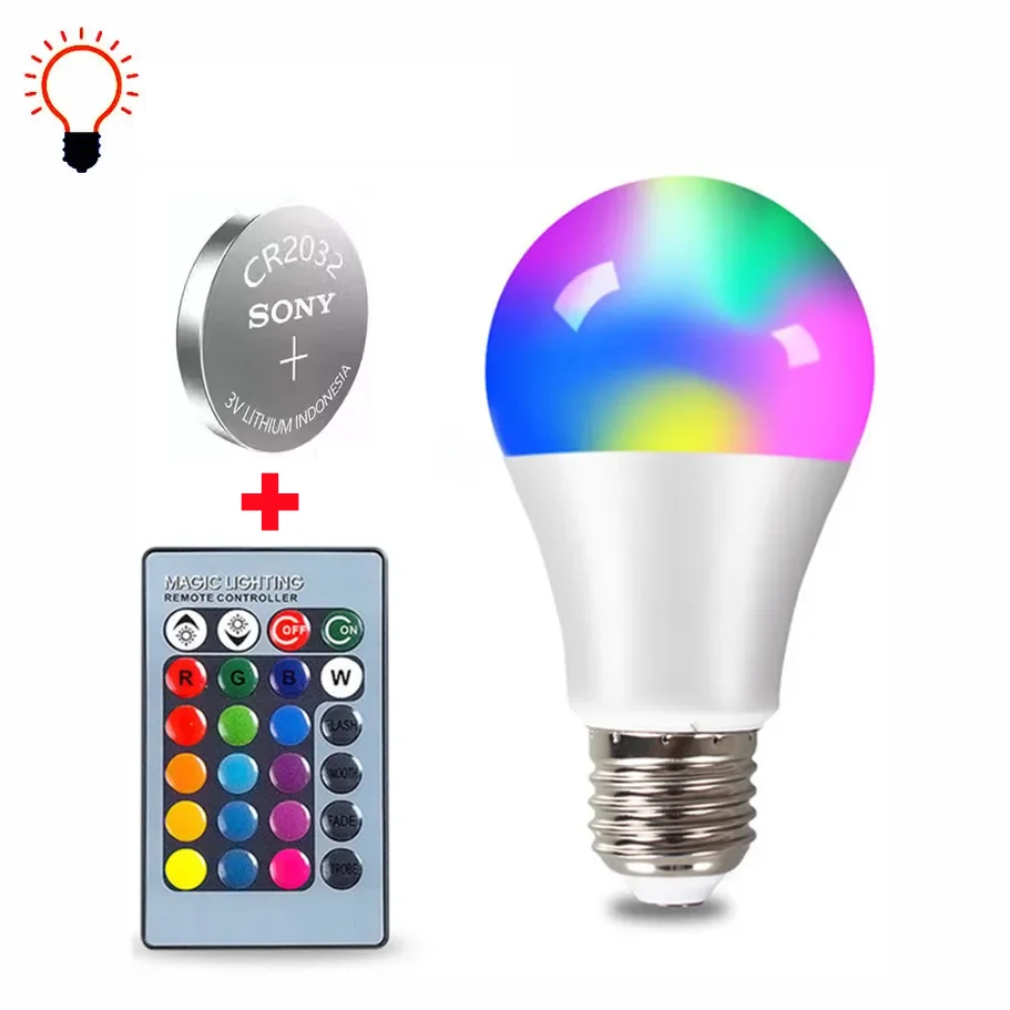 Bombilla LED RGB Inteligente con Control Remoto 💡
