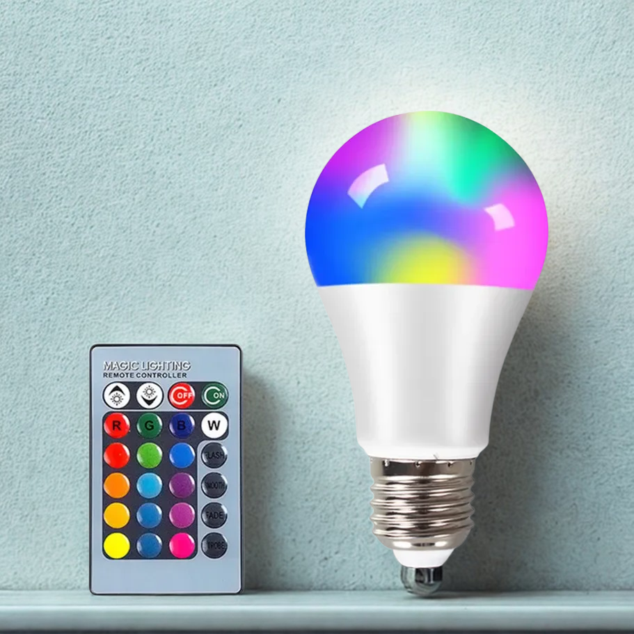 Bombilla LED RGB Inteligente con Control Remoto 💡