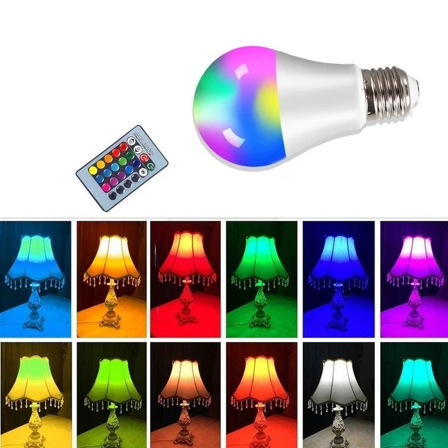 Bombilla LED RGB Inteligente con Control Remoto 💡