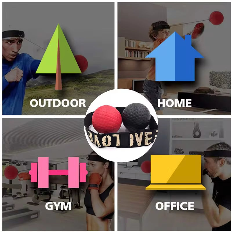  Pelota de Boxeo con Arnés para Cabeza – Entrenamiento de Reflejos, Velocidad y Coordinación | Envío Gratis